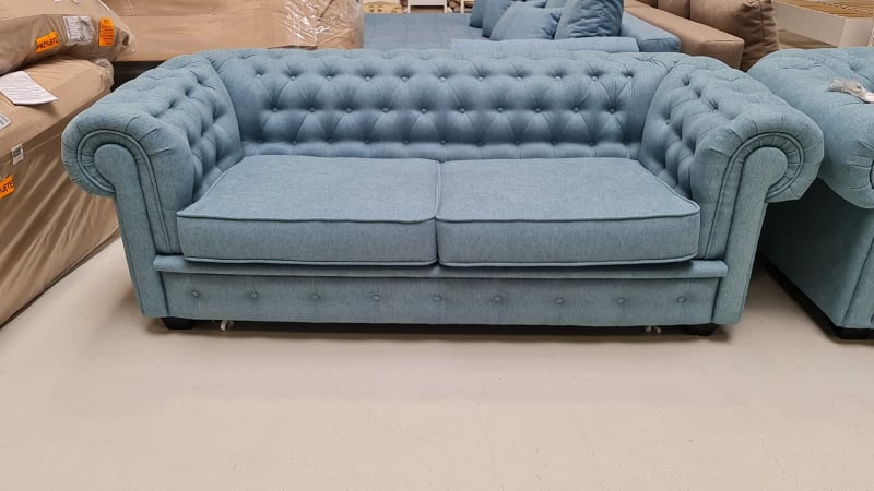 CANAPEA 3 LOCURI EXTENSIBILA MANCHESTER A-B-C BLUE