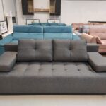 CANAPEA EXTENSIBILA LARISA 3 STOFA GRI