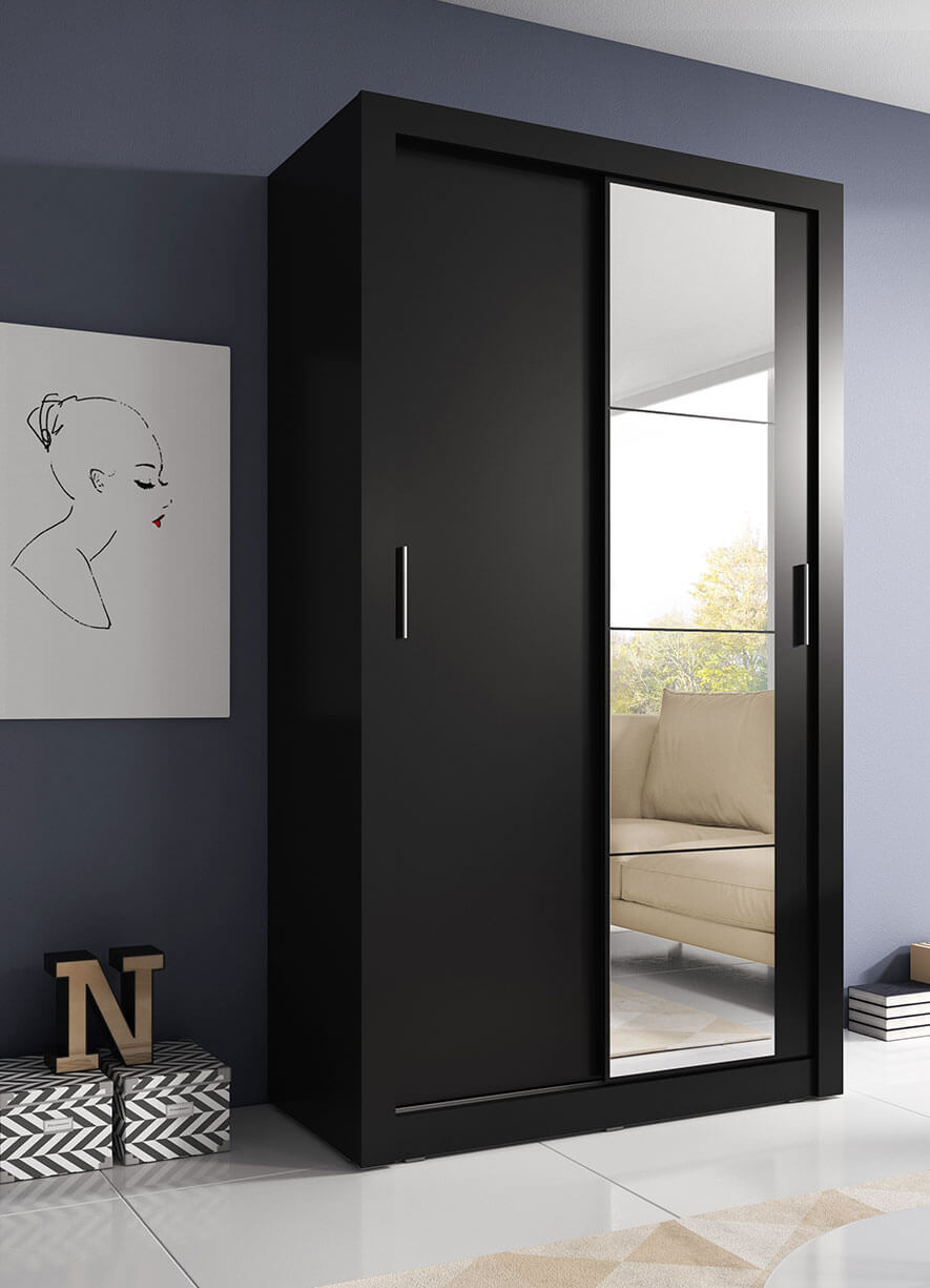 DRESSING PRAGA 2 NEGRU DIMENSIUNE 120L/215 H/ 60l CM DRESSING PRAGA 2 NEGRU DIMENSIUNE 120L/215 H/ 60l CM