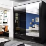 DRESSING QUARD NEGRU 203 CM/ 225 H/ 61 CM ADANCIME