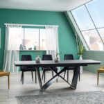 Masa Black X extensibila 160 cm/ 240 cm/90 l/ 76 h