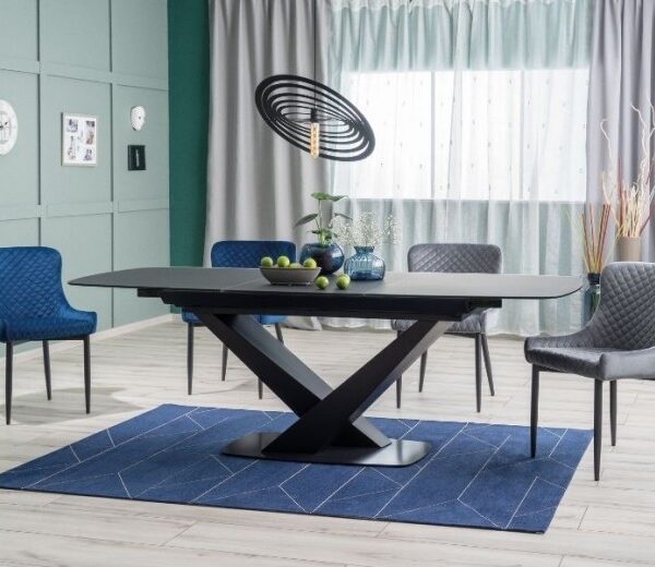 Masa Black extensibila 160 cm/ 220 cm/90 l/ 76 h