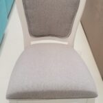 SCAUN INIMA 5 ALB TAPITERIE GRI