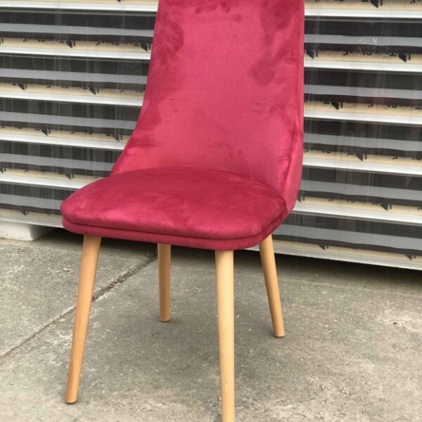 SCAUN LD 6 TAPITAT CULOARE ROSU