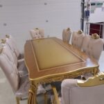 SET BAROC MASA FIXA 213/100 CM + 8 SCAUNE