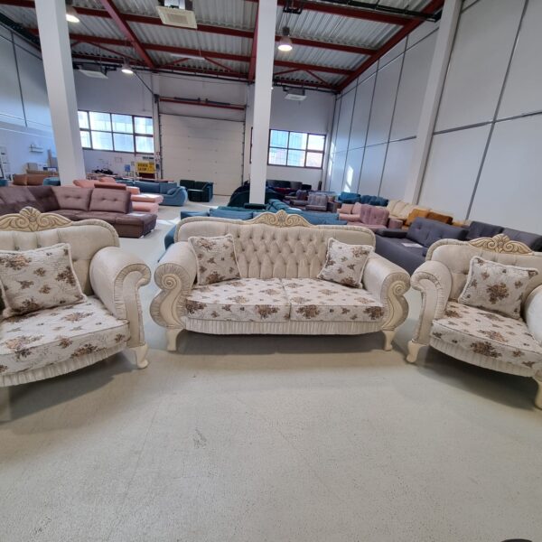 SET FURN 8 BEJ DESCHIS CANAPEA FIXA + 2 FOTOLII