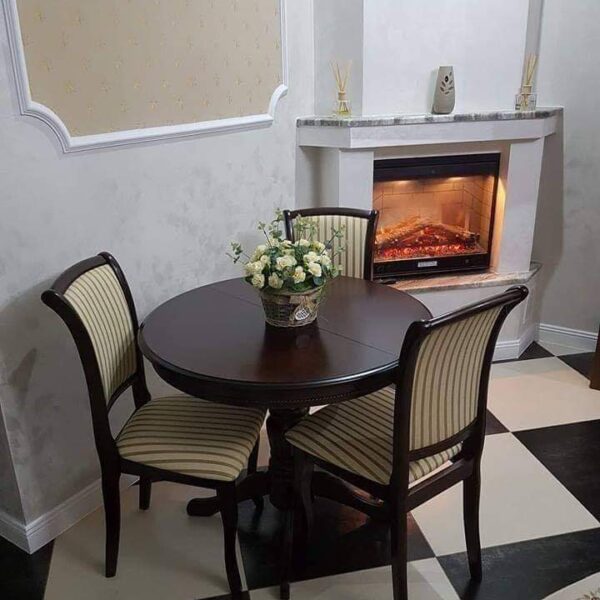 SET LID 1 MASA EXTENSIBILA 125/90/90/75 H + 3 SCAUNE TAPITATE