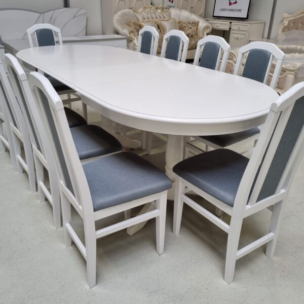 SET MARCO 30 MASA 160/280 CM + 10 SCAUNE