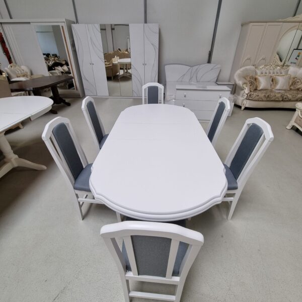 SET MARCO 33 MASA 160/195 CM + 6 SCAUNE