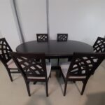 SET MARCO 59 MASA  WENGHE 160/280 CM + 6 SCAUNE