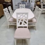 SET MARCO 63 MASA CREM 150/185 CM + 6 SCAUNE