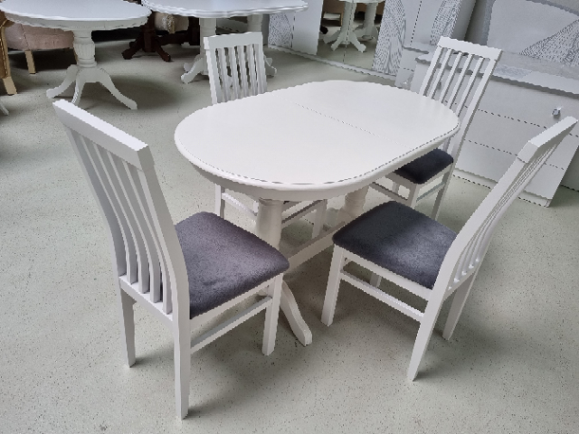 SET MARCO 8 MASA 130/160 CM + 4 SCAUNE