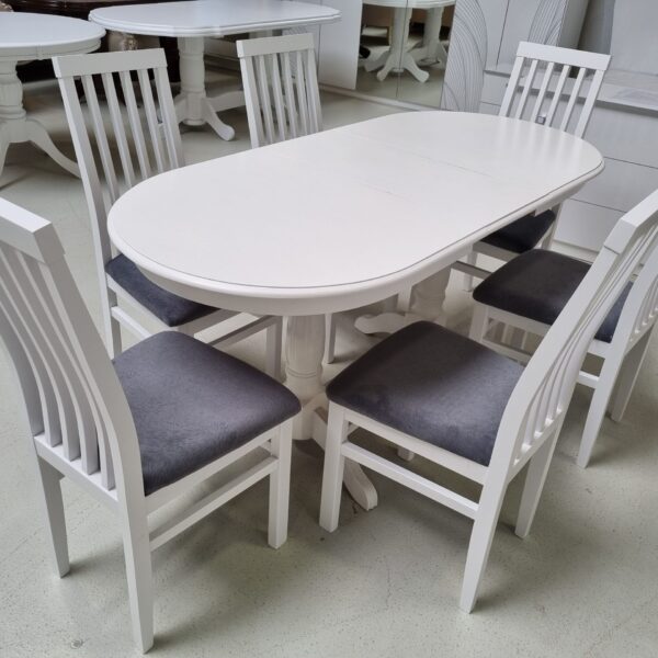 SET MARCO 9 MASA 130/160 CM + 6 SCAUNE
