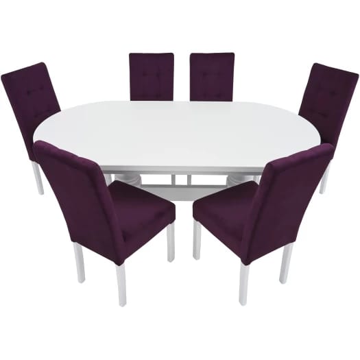 SET MASA COLOR 3 FIXA 180/95/75 CM + 6 SCAUNE TAPITATE