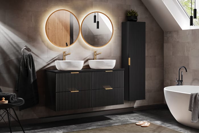 SET MOBILIER BAIE CLAS 2 BLACK