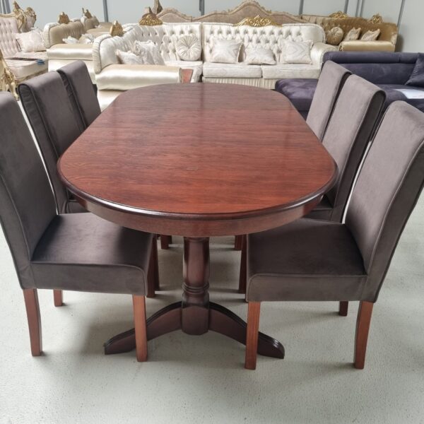 Set Glamy 14 masa 160/280 cm + 6 scaune