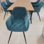 Set Lid 7 masa extensibila 160/240/90 cm + 6 scaune tapitate