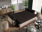 Canapea Extensibila Cali crem / maro - imagine 5