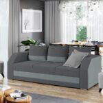 Canapea Extensibila Camino Gri Antracit / Vernil