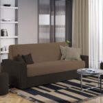 Canapea Extensibila Corsica Crem / Maro