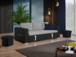 Canapea Ivy Gri Deschis / Gri Antracit - imagine 2