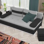 Canapea Mira Gri Deschis / Gri Antracit