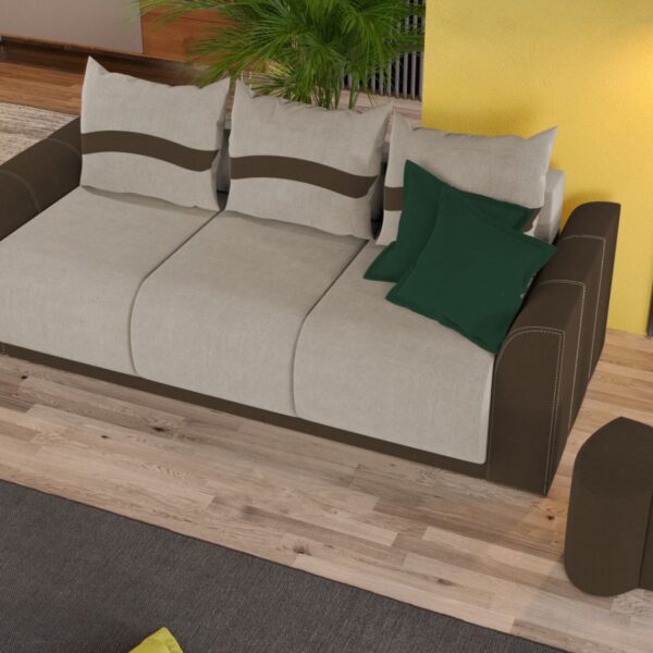 Canapea Nova Crem / Maro