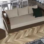 Canapea Verona Crem / Maro