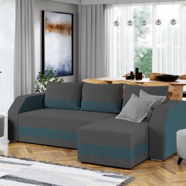 Coltar Extensibil Camino Gri Antracit / Turcoaz