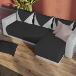 Coltar Luna Antracit / Gri Deschis