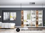 Dressing 2.58m / Dulap Dormitor Timea - imagine 2