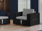 Fotoliu Ivy Gri Deschis / Gri Antracit - imagine 2