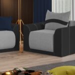 Fotoliu Nova Gri Deschis / Gri Antracit