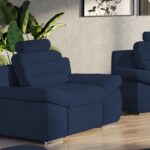 Fotoliu Quinn Albastru