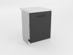 Front 600 masina de spalat vase Bucatarie Mina Gri Antracit - imagine 3
