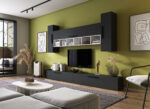 Living Pati 142 - Mobila Sufragerie Gri Antracit + Alb - imagine 2