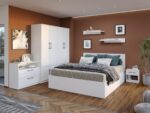 Pachet Mobila Dormitor + Living Alb - imagine 2