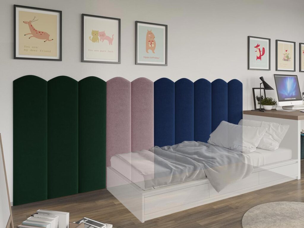 Panou decorativ tapitat - arcada Bej / Cappuccino