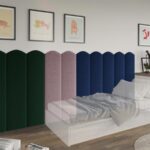 Panou decorativ tapitat - arcada Bej / Cappuccino