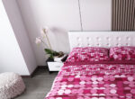 Set Mobila Dormitor Bingo F Tapitat Alb 7 piese - imagine 5