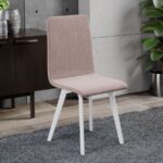 Scaun Rosa Crem- Rino 6 - Tip Scoica Tapitat