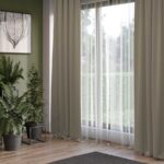 Set 2 draperii Bej / Cappuccino