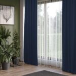 Set 2 draperii Albastru