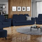 Set Canapea si Fotolii Biano Albastru