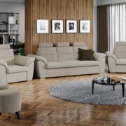 Set Canapea si Fotolii Biano Crem