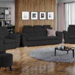 Set Canapea si Fotolii Biano Gri Antracit