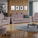 Set Canapea si Fotolii Biano Roze