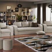 Set Canapea si Fotolii Camila Crem