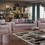 Set Canapea si Fotolii Camila Roze