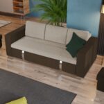 Canapea Ivy Crem / Maro